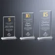 Crosby Rectangle Crystal Years of Service Award — view 15