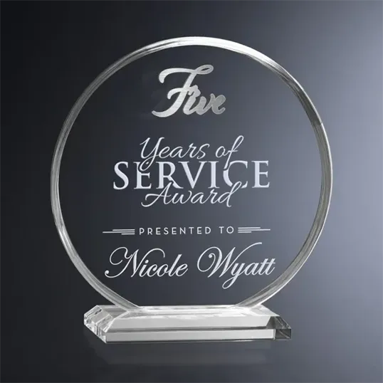 Crosby Circle Crystal Years of Service Award — view 2