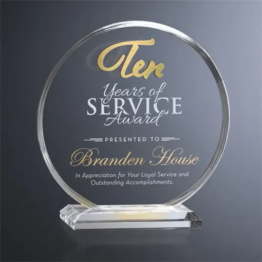 Crosby Circle Crystal Years of Service Award — view 3
