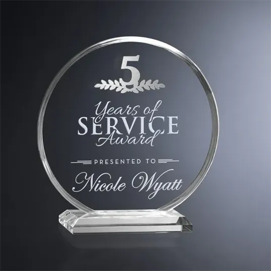 Crosby Circle Crystal Years of Service Award — view 4