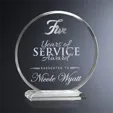 Crosby Circle Crystal Years of Service Award — view 2