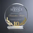 Crosby Circle Crystal Years of Service Award