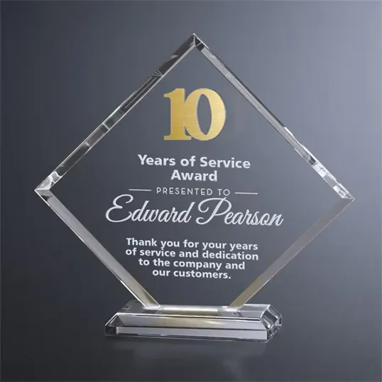 Crosby Square Crystal Years of Service Award — view 2