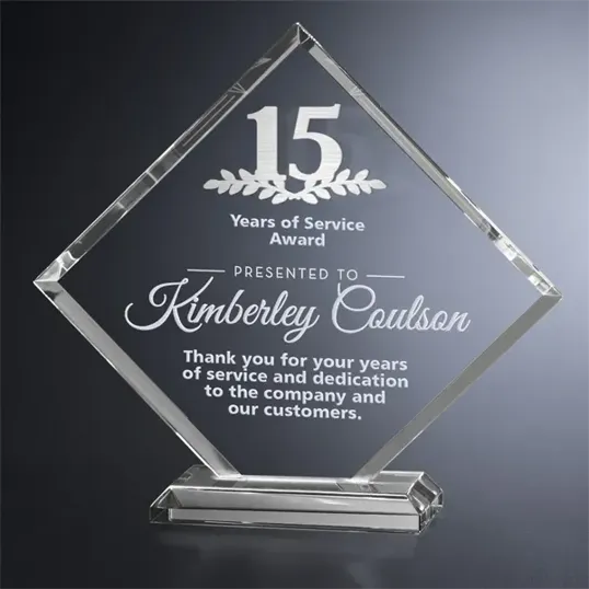 Crosby Square Crystal Years of Service Award — view 3