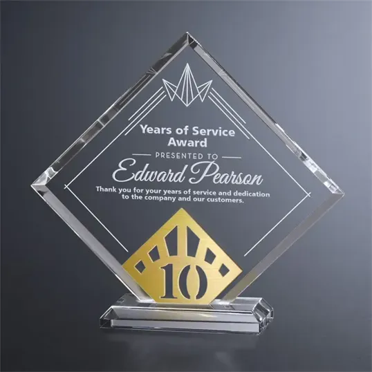 Crosby Square Crystal Years of Service Award — view 4