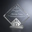 Crosby Square Crystal Years of Service Award