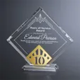 Crosby Square Crystal Years of Service Award — view 4