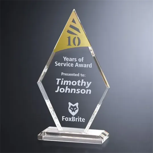Crosby Diamond Years of Service Crystal Award — view 4