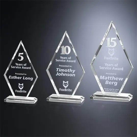 Crosby Diamond Years of Service Crystal Award — view 5