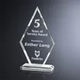Crosby Diamond Years of Service Crystal Award — view 2