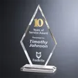 Crosby Diamond Years of Service Crystal Award — view 3
