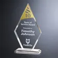 Crosby Diamond Years of Service Crystal Award — view 4