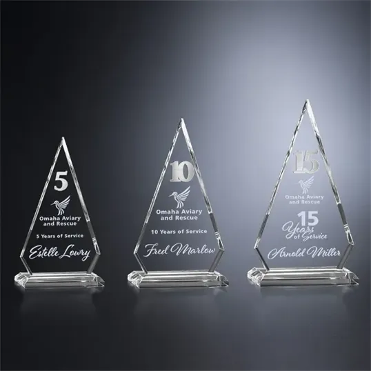 Crosby Chateau Years of Service Crystal Award — view 5
