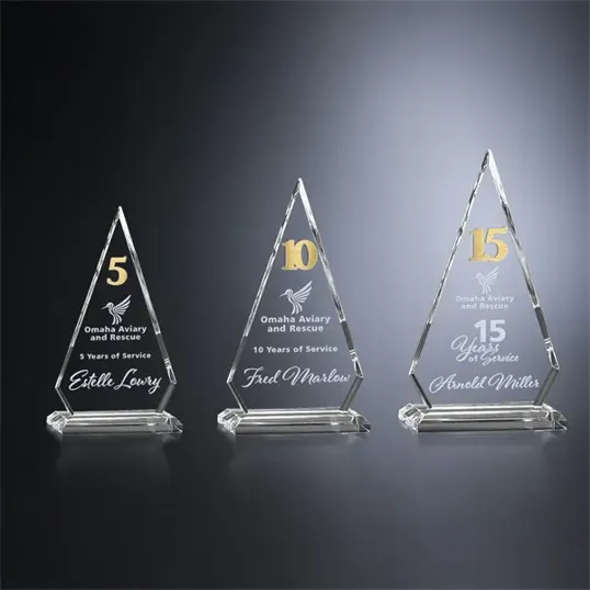 Crosby Chateau Years of Service Crystal Award — view 6