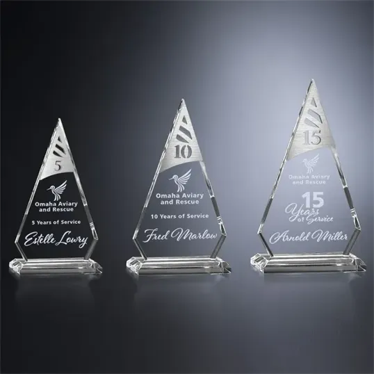 Crosby Chateau Years of Service Crystal Award — view 7