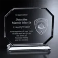 Crosby Octagon Crystal Award
