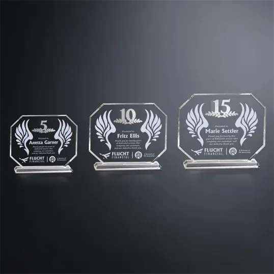 Crosby Octagon Crystal Years of Service Award — view 9