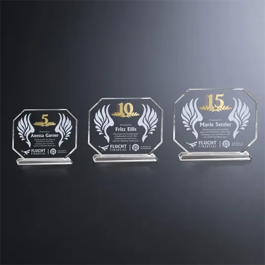 Crosby Octagon Crystal Years of Service Award — view 10