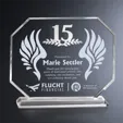 Crosby Octagon Crystal Years of Service Award — view 2