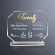 Crosby Octagon Crystal Years of Service Award — view 3