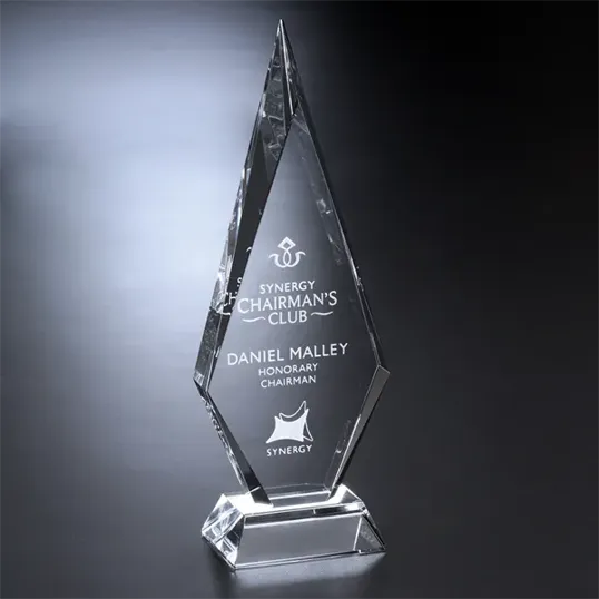 Solitaire Optical Crystal Award — view 2