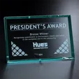 Bristol Rectangle Horizontal Crystal Award