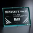 Bristol Rectangle Horizontal Crystal Award — view 2