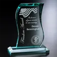 Julian Wave Jade Crystal Award — view 2