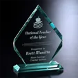 Kingsley Jade Crystal Diamond-Shaped Award