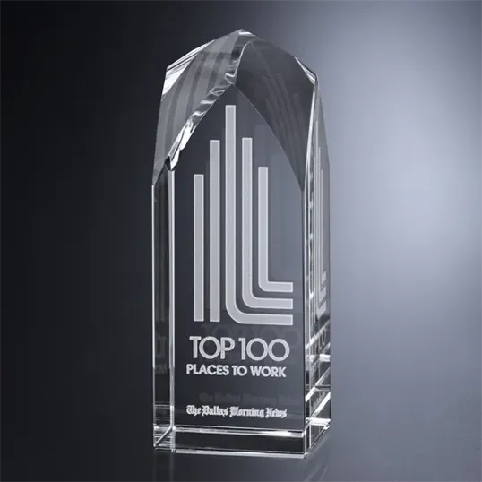 Blenheim Optical Crystal Tower Award, 8 Inch — view 2