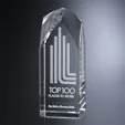 Blenheim Optical Crystal Tower Award, 8 Inch — view 2
