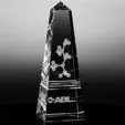 Pillar Obelisk Optical Crystal Award