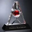 Alden Optical Crystal Award, 8-1/2"
