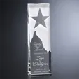 North Star Optical Crystal Wedge Award — view 2
