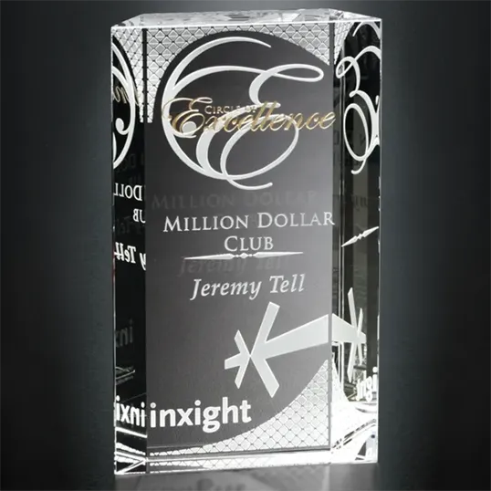 Carlyle Award 7 Optical Crystal Rectangle — view 3