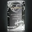 Carlyle Award 7 Optical Crystal Rectangle — view 3