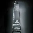 Pinnacle Peak 18 Optical Crystal Award — view 2