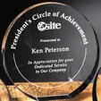 Elite Circle 5" Optical Crystal Award — view 2