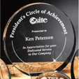 Elite Circle 6" Optical Crystal Award