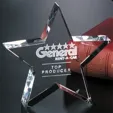 Tapered Star Optical Crystal Award
