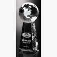Tapered Globe 8 Optical Crystal Award