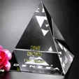 Pyramid Award 33/4 Optical Crystal — view 2
