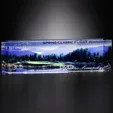 Skyline Augusta 9 W Optical Crystal Award