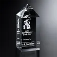 Buckingham Optical Crystal Obelisk Award — view 2