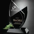 Tuxedo Award™ Newport Optical Crystal and Black Glass Award