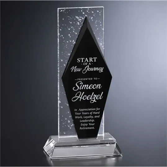 Triton Optical Crystal Award, 9-1/2" — view 2