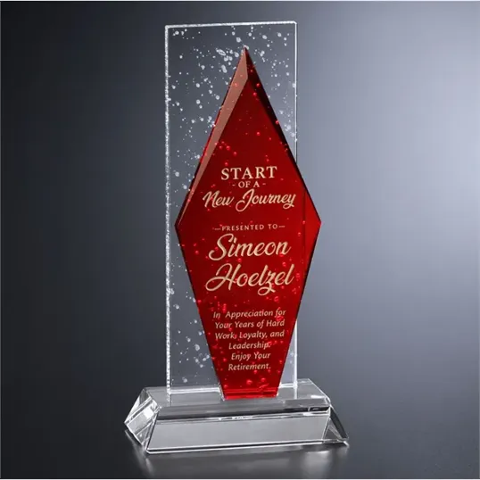 Triton Optical Crystal Award, 9-1/2" — view 4