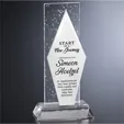 Triton Optical Crystal Award, 9-1/2"