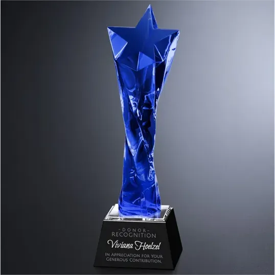 Twisted Star Crystal Award, 11 Inch — view 2