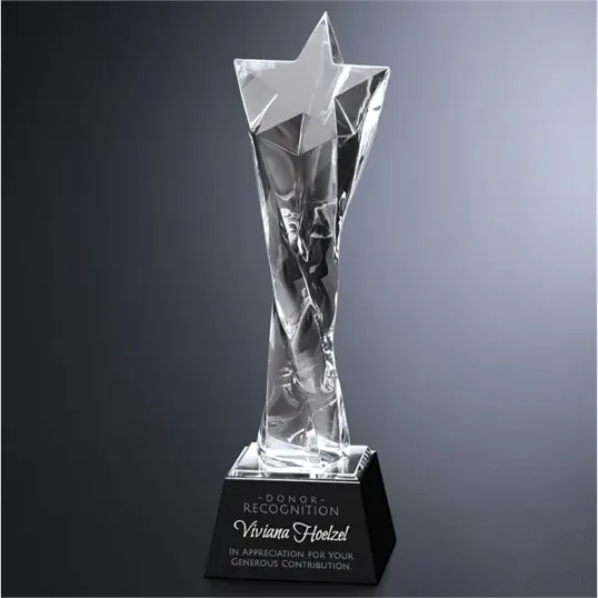 Twisted Star Crystal Award, 11 Inch — view 3